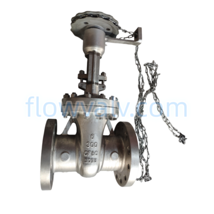 Cast CF8C Gate Valve with Chain wheel Operation