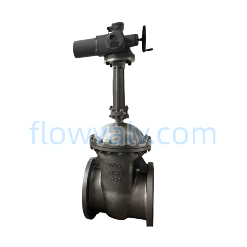 23-GOST PN16 SS321 Gate Valve with Electric Actuator